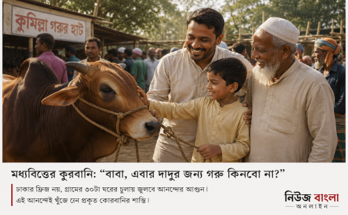 মধ্যবিত্তের কুরবানি: “বাবা, এবার দাদুর জন্য গরু কিনবো না?”